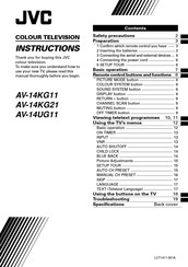JVC AV-14KG21 Instructions Manual