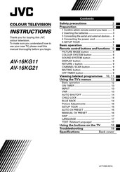 JVC AV-16KG21/Y Instructions Manual