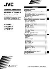 JVC AV-14F43/BK Instructions Manual