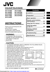 JVC AV-1414EE, AV-2134EE, AV-1434E Instructions Manual