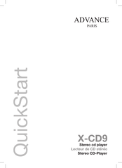 Advance Paris X-CD9 Quick Start Manual