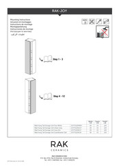 Rak Ceramics RAK-JOY JOYTS120PWH Mounting Instructions