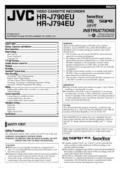 JVC HR-J594EU Instructions Manual