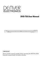 Denver Electronics DVD-758 User Manual