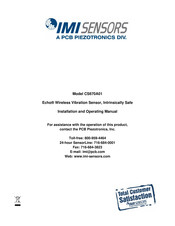 PCB IMI SENSORS CS670A01 Installation And Operating Manual