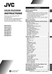 JVC AV-29VT11 Instructions Manual
