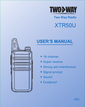 Two Way Direct XTR50U User Manual