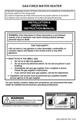Bradford White LG275H763N Installation/Operation Instruction Manual