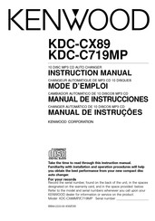 Kenwood KDC-CX89 Instruction Manual