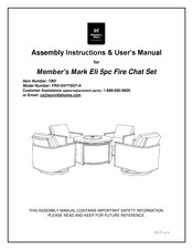 Member's Mark TBD FRA10477SST-A Assembly Instructions Manual