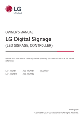 LG ACC-14LATB2 Owner's Manual