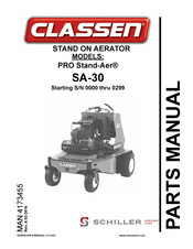 Schiller CLASSEN PRO-Stand-Aer SA-30 Operator's Manual And Part's Manual