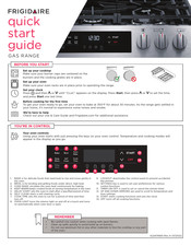 Frigidaire FCFG3083AS Quick Start Manual