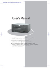 Samjung PLDVCR500 User Manual