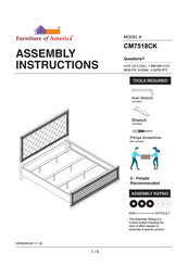 Furniture of America CM7518CK Assembly Instructions Manual