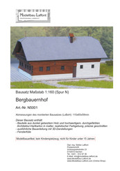 Modellbau Laffont Bergbauernhof N5001 Assembly Instructions Manual