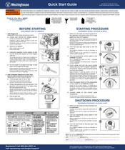 Westinghouse iGen1500c Quick Start Manual