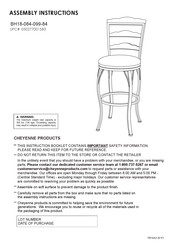 Cheyenne Products BH18-084-099-84 Assembly Instructions Manual