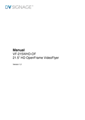 DV Signage VF-215WHD-OF Manual