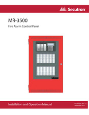 Secutron MR-3500 Series Installation And Operation Manual