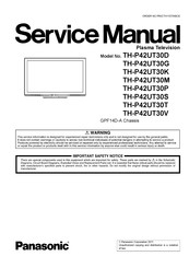 Panasonic TH-P42UT30G Service Manual