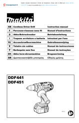 Makita DDF451 Instruction Manual