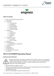 M2M MCF-LW12TERPM Operating Manual