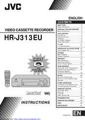 JVC HR-J313EU Instructions Manual