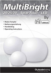ubbink MultiBright Solar Float 30 Operating Instructions Manual