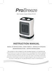 ProBreeze PB-H01 Instruction Manual