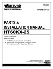Venturo HT60KX-25 Parts & Installation Manual