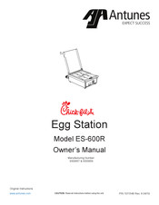 Antunes Chick-fil-A ES-600R Owner's Manual