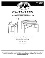 HAMPTON BAY MILLSTONE FCA65098HB-ST Use And Care Manual