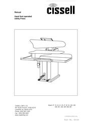 Cissell CF 487 Manual