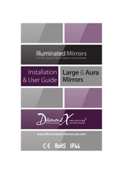 Illuminated Mirrors Diamond X Aura Installation & User Manual