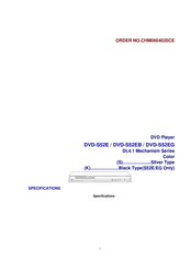 Panasonic DVD-S52E Manual