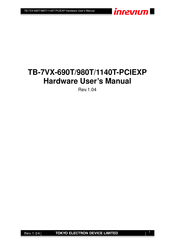 Inrevium TB-7VX-1140T-PCIEXP Hardware User Manual