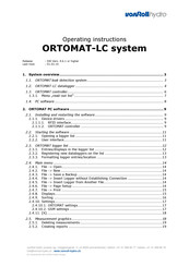 vonRoll hydro ORTOMAT-LC Operating Instructions Manual