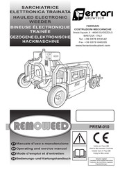 Ferrari Costruzioni Meccaniche REMOWEED Operating And Service Manual