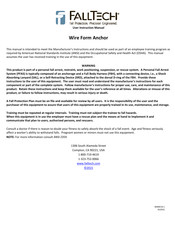 Falltech 7403 Manual