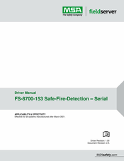 MSA FieldServer FS-8700-153 Manual