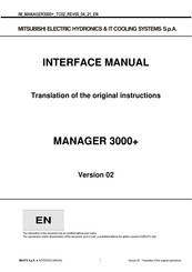 Mitsubishi Electric MEHITS MANAGER 3000+ Interface Manual