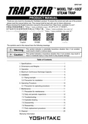 Yoshitake TRAP STAR TSF-10CF Product Manual