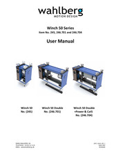 Wahlberg 50 Double +Power and Cat5 User Manual