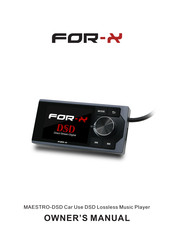 For-x MAESTRO-DSD Owner's Manual