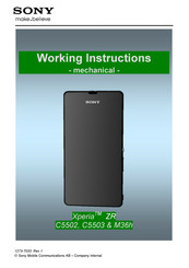 Sony M36h Working Instructions