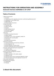 schmersal AZM300Z-I1-ST-1P2P Instructions Manual