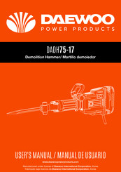 Daewoo DADH75-17 Manual