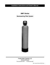 Franklin Water Treatment SBF1 Series Installation Instructions And Owner's Manual