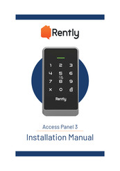 Rently Access Panel 3 Installation Manual
